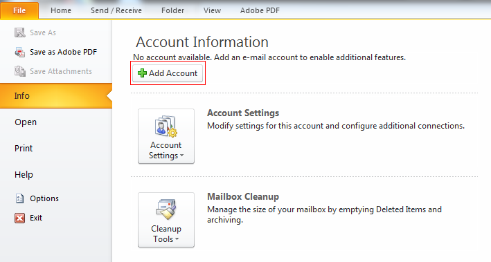 add office 365 account to outlook 2013